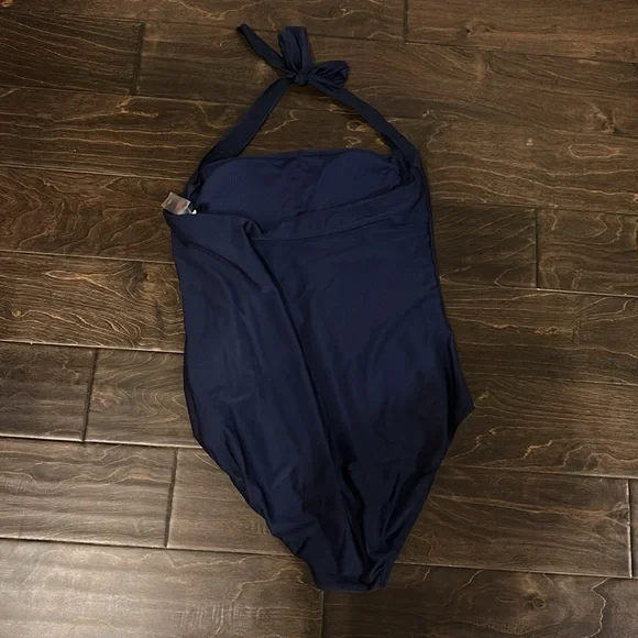 Navy Blue One Piece Swimsuit - XXL - Picture 2 of 4